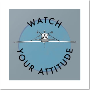 Watch Your Attitude - Inverted Cessna 172 Posters and Art